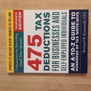 🆕️475 Tax Deductions Book